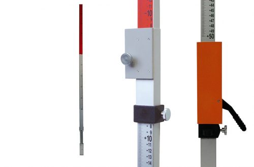 Imagen Mira flexi para niveles láser con adaptador de palanca y funda