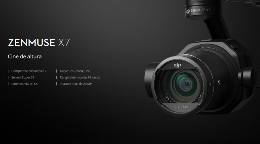 Video Cámara para dron DJI Zenmuse X7 Video Cámara para dron DJI Zenmuse X7