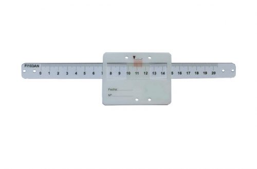 Imagen Fisurómetro plano con tornillos o adhesivo doble cara