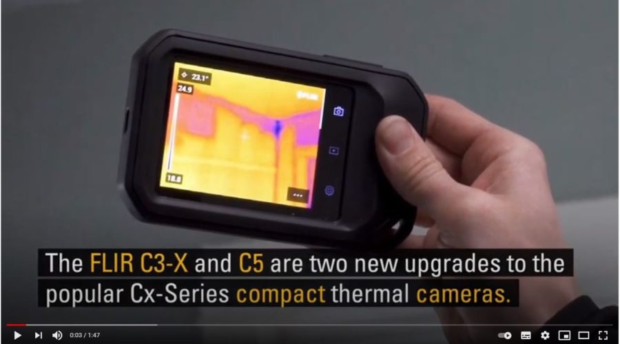 Video Cámara termográfica FLIR C3-X Video Cámara termográfica FLIR C3-X