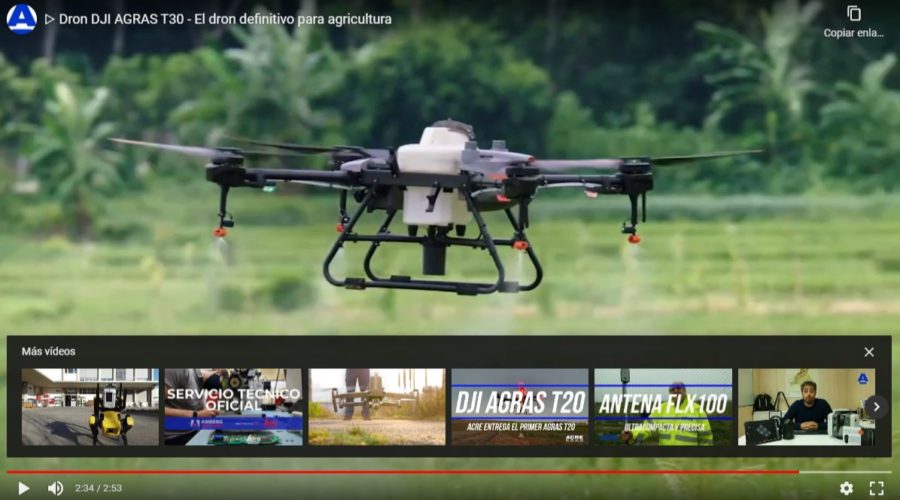 Video Dron pulverizador DJI AGRAS T10 Video Dron pulverizador DJI AGRAS T10