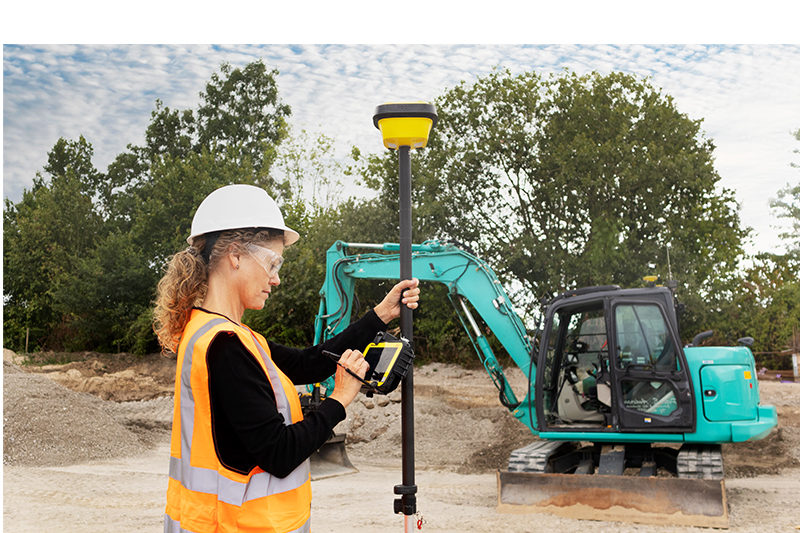 iCON site excavator measuring Kobelco compact copia