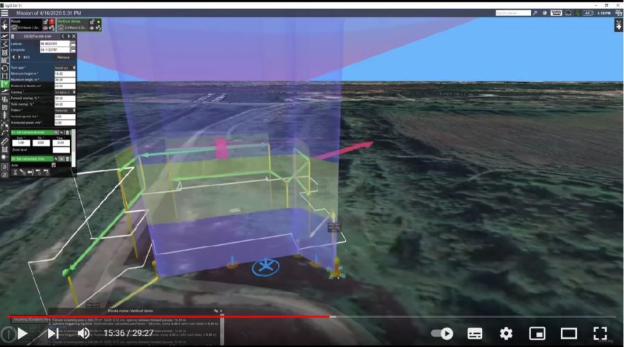 Inspecciones verticales automáticas con dron video Inspecciones verticales automáticas con dron video