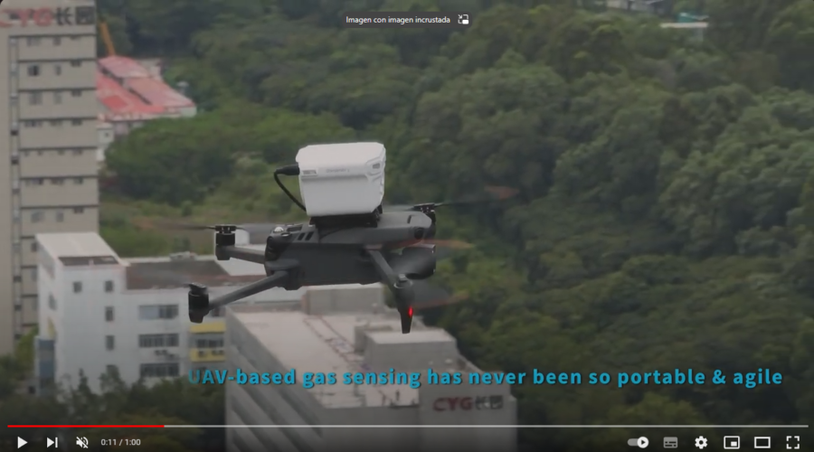 Video Sniffer4D 1ppm sistema de detección de gas metano para dron Video Sniffer4D 1ppm sistema de detección de gas metano para dron