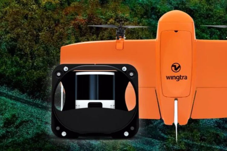 lidar para dron wingtra